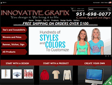 Tablet Screenshot of innovativegrafix.com